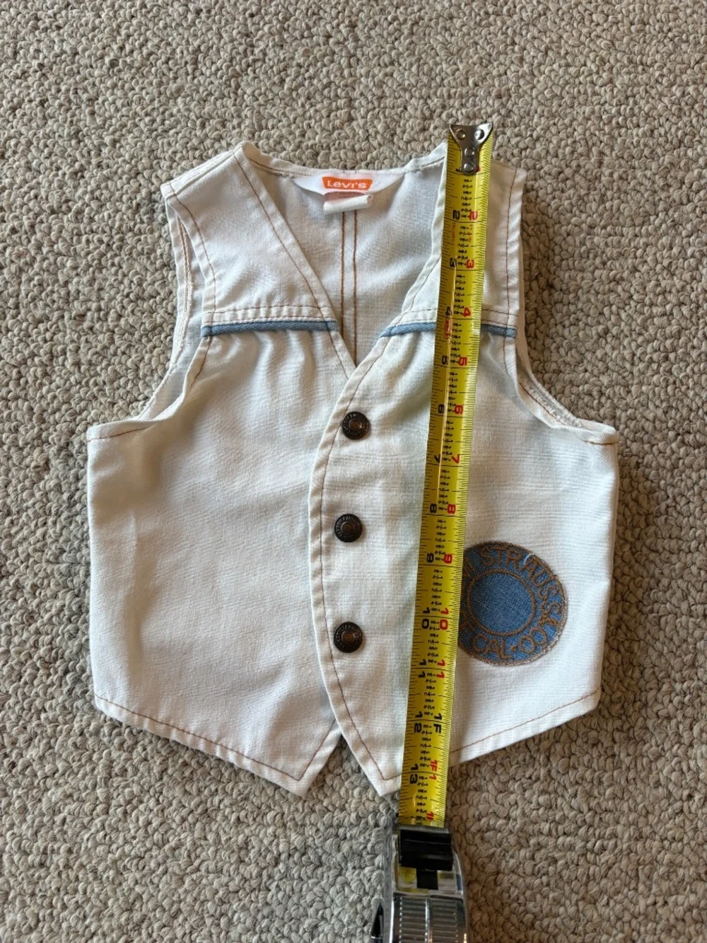 Vintage Levi's 3T Orange Tab Bell Bottom Set USA Western Vest Rare Bell Bottoms
